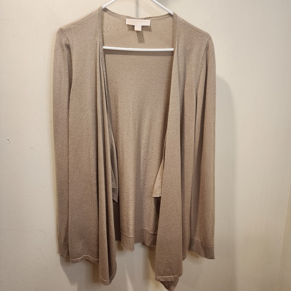 MICHAEL by Michael Kors Beige Open Front Cardigan Size S - Picture 1 of 8